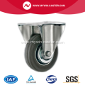 3.5'' Plate Rigid Gray Rubber Iron core Caster